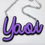 Yaoi - Acrilyc Necklace - Lilac